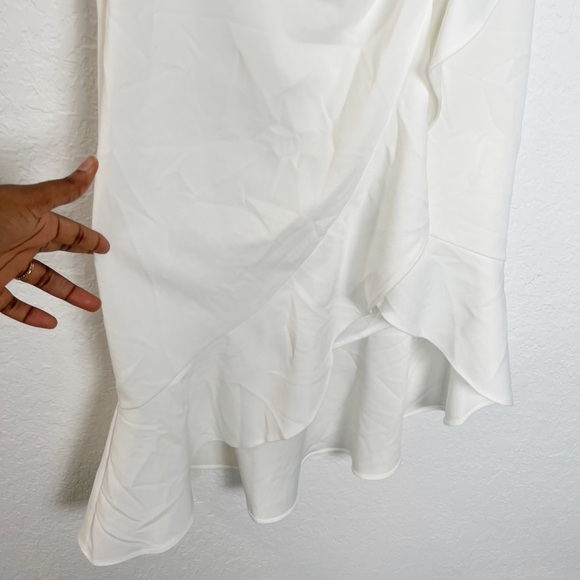 AQUA Off the Shoulder Crepe Cocktail Dress - Picture 6 of 9